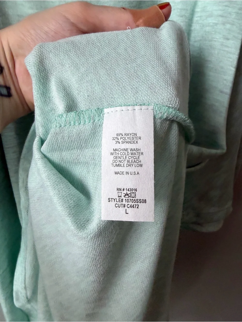 A.gain Cold-Shoulder Plus Size Top Size L - Picture 5 of 6
